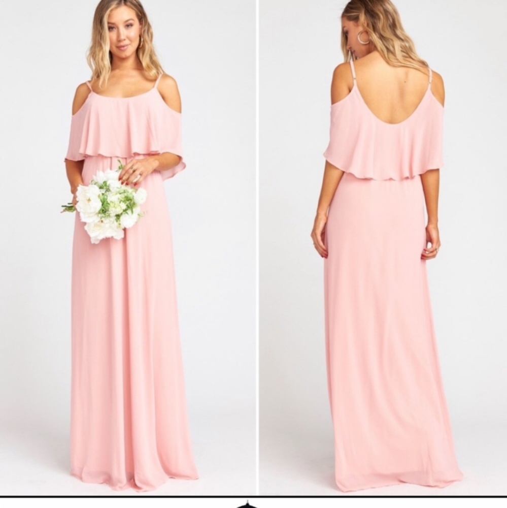 Show Me Your MuMu Blush Pink Maxi Dress